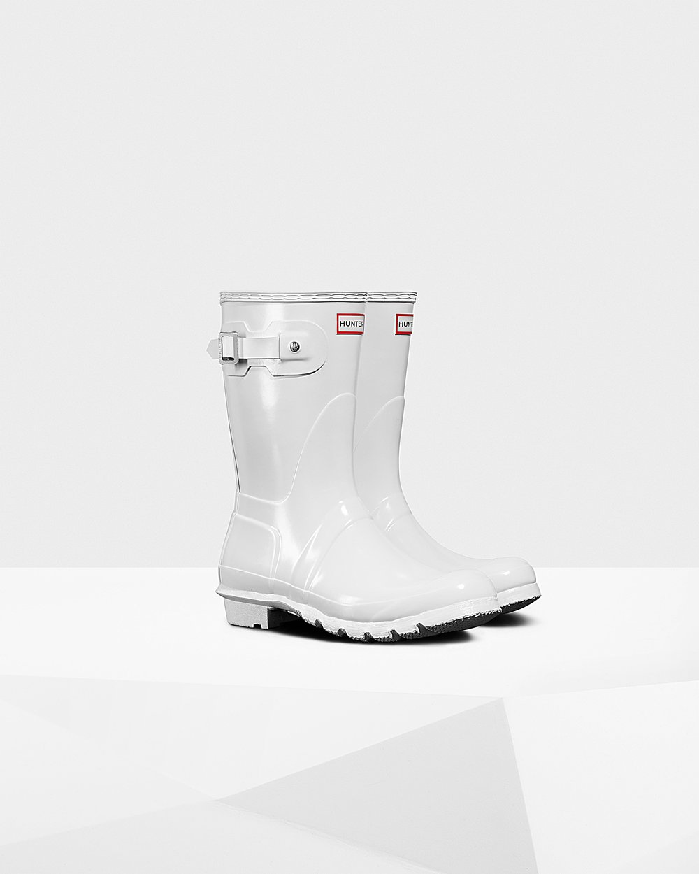 Botas De Cortas Original Gloss Hunter Mujer - Blancos - 320518RTI